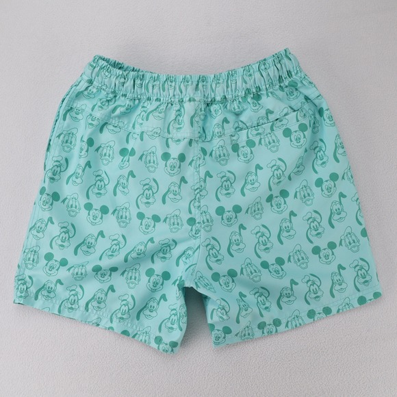 Disney Mens Mickey Mouse Donald Duck Goofy Swim Trunks Mint Green Small S - Picture 2 of 6